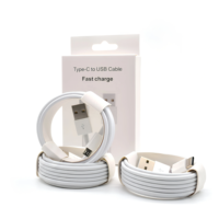 Kabel Data USB Pengisian Cepat Grosir 1m 1.5m 2m untuk Konektor Type-C/8Pin/Micro Ponsel Printer Konduktor Tembaga Murni