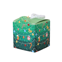 Caja de Regalo Personalizable con Estilo Navideño Moderno y Grabado en Relieve, Nuevas Opciones de Tamaño Disponibles