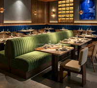 Robuste, Langlebige, Moderne Restaurant-Sitzbank aus Massivholz für 10 Personen, Umweltfreundlich, Anpassbare Farbe, Herstellerpreis