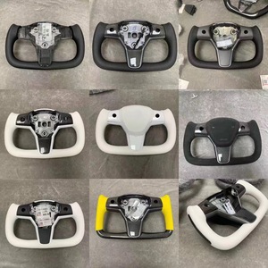 Volante de gran oferta adecuado para t-esla Model3 Y S X yugo de fibra de carbono modificado - Product Image 3
