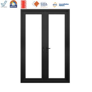 <span class=keywords><strong>Porte</strong></span> à battants en aluminium à rupture <span class=keywords><strong>de</strong></span> pont thermique à double vitrage moderne conforme aux normes australiennes AS2047/AS2208/AS4666/AS1288/AGWA avec moustiquaire - Product Image 3