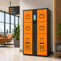 Casier de rangement intelligent pour bagages, adapté aux espaces publics, écoles, bureaux, gymnases, avec de grands compartiments sécurisés et une utilisation facile en libre-service