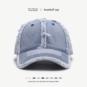 Casquette de baseball unisexe haut de gamme en coton 100% à 6 panneaux, légère et respirante, style décontracté, réglable, pour l'extérieur, effet délavé - Product Image 3
