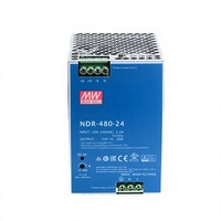 Alimentation électrique sur rail DIN Mean Well NDR-480-24, 24V 20A, entrée 380V AC/DC, convertisseur industriel PFC haute efficacité, alimentation 480W