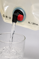 Sac à eau extérieur 8L avec robinet, conteneur d'eau pliable, porte-eau portable pour le camping, la randonnée et le pique-nique