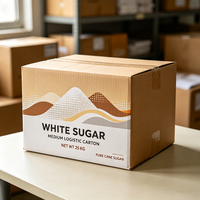 Boîte à sucre blanc personnalisée de qualité supérieure, imprimée en offset, facile à verser, expédition rapide en 72h, emballage alimentaire en carton biodégradable