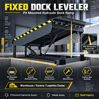 Rampe de chargement hydraulique de 6 à 20 tonnes avec rebord articulé pour la manutention de conteneurs de camions dans les centres logistiques