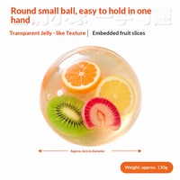 Stock d'usine – Boule de maltose fruitée faite à la main de 6 cm, jouet anti-stress à rebond lent pour décoration de bureau et cadeau de relaxation
