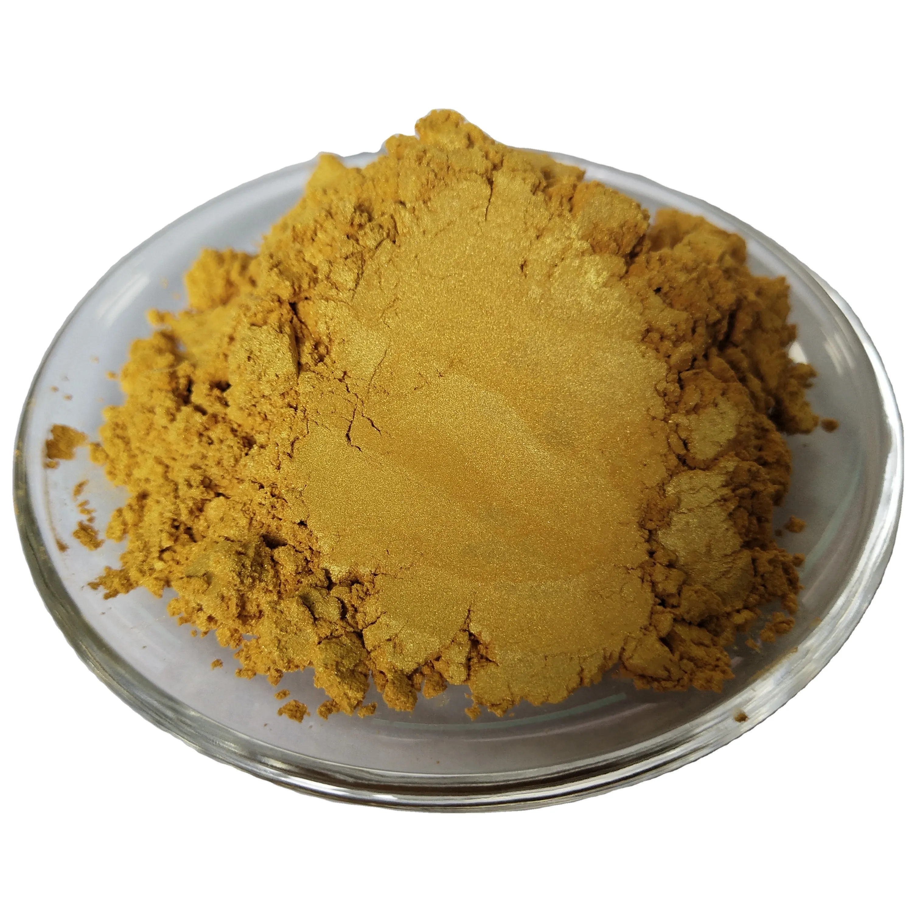 Natural mica satin gold raw materials pearlescent pigment powder pearl powder paste