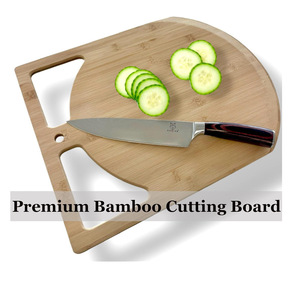 Bandeja de bambú para pizza con asa, tabla de servir de madera de 12 pulgadas para pizza y postres, uso en restaurantes - Product Image 5