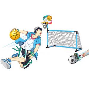 Filet de <span class=keywords><strong>but</strong></span> portable Offre Spéciale 2 en 1 pour le football et le basket-ball Mini équipement de sport pour enfants personnalisable - Product Image 1