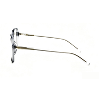 Montures de lunettes optiques carrées surdimensionnées en acétate de cellulose pour myopie avec charnières à ressort