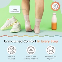 Chaussettes de compression rembourrées lavables en gel pour le soutien du tendon d'Achille, en matériau SEBS, avec protection du talon, soulagement de la bursite, toutes saisons 1