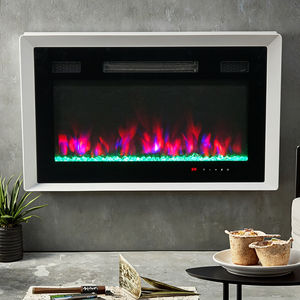 <span class=keywords><strong>Chimenea</strong></span> LED Calentador eléctrico Control remoto Soporte de TV Inserto de llama Chimeneas eléctricas LED que cambian de color modernas Montado en la pared - Product Image 6