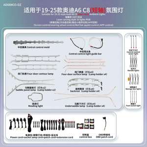 Nueva Luz Ambiental Dinámica Star 2025 para Audi A6 C8 2019-2025 Versión Europea, Iluminación LED Interior, Accesorios para el Tablero - Product Image 3