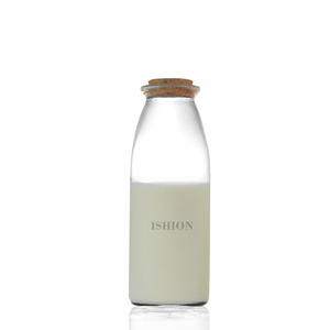 Oem bán buôn tái sử dụng <span class=keywords><strong>370ml</strong></span> Rỗng chai nước ép trái cây sữa thủy tinh chai với nút chai - Product Image 4