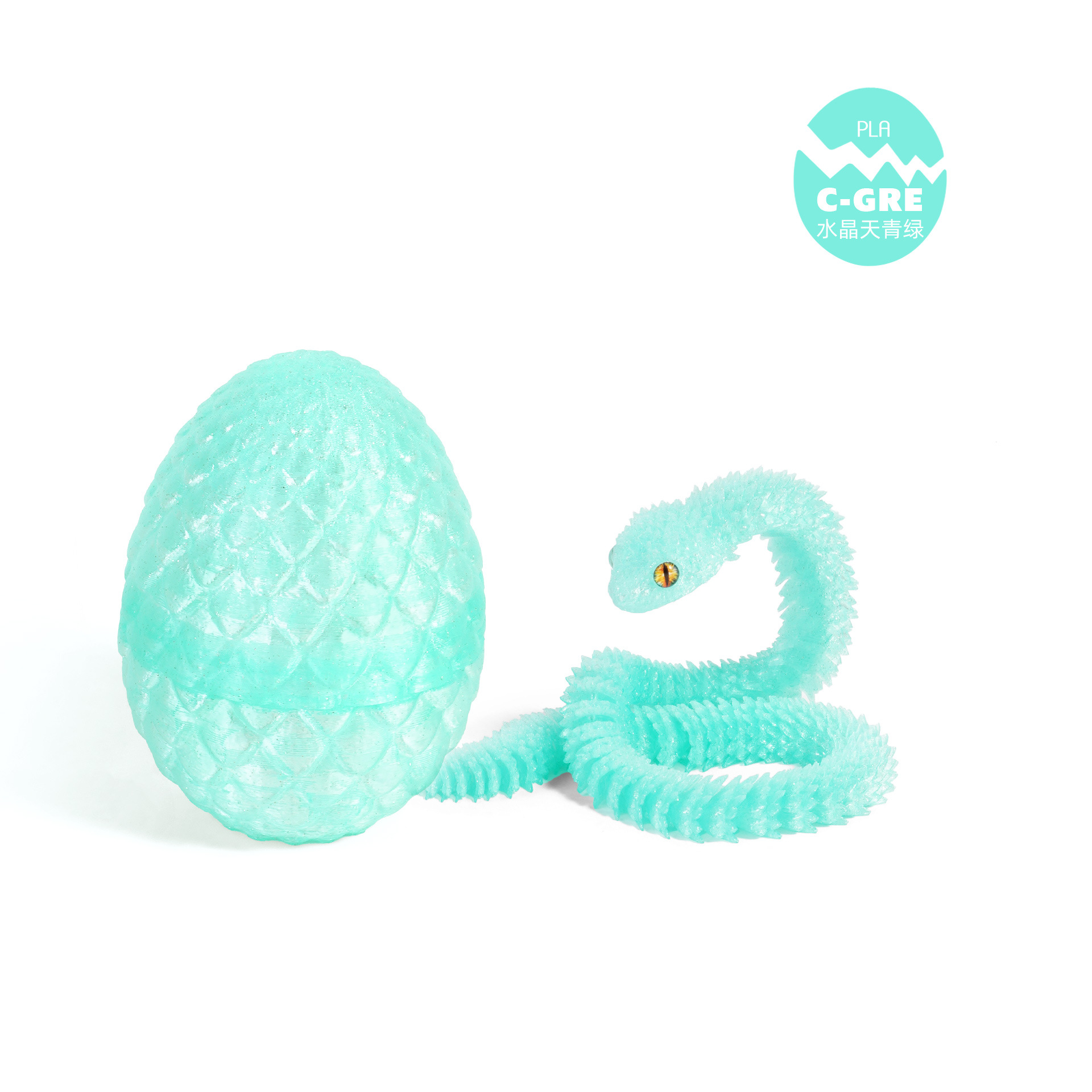 Cielo de cristal verde azulado