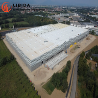 Edificio Industrial, Estructura de Acero, Taller de Fábrica, Almacén Prefabricado, Edificio con Estructura Metálica