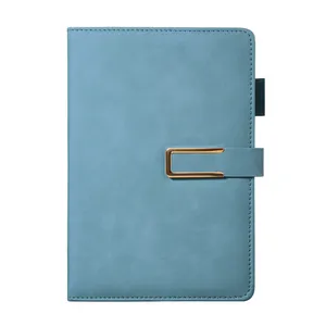 Custom Logo Hardcover Notebook A5 Pu Leather Hardcover Gift Unique Notebook Journal Plan Book