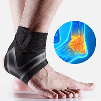 Attelle de cheville élastique réglable, manchon de compression respirant pour le soulagement de la douleur, la récupération et la protection anti-entorse de la voûte plantaire
