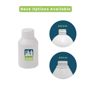 ขวดพลาสติก100มล. HDPE PCR แบบรีไซเคิลตัวเลือกพลาสติก TMP แบบกำหนดเอง - Product Image 5