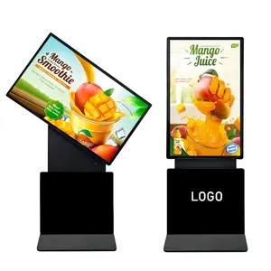 Samidisplay 55英寸4k展示架液晶广告交互式多触摸屏旋转数字标牌亭