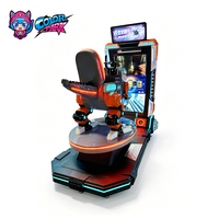Simulateur de parc coloré, équipement de jeu de réalité virtuelle, expérience de jeu VR 9D, machine de jeu VR, simulateur de course automobile VR