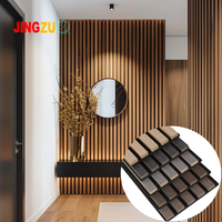 Panneau mural acoustique moderne en MDF rainuré, panneau à lattes en bois texturé 3D, absorbeur sonore à NRC élevé pour salon, chambre, villa