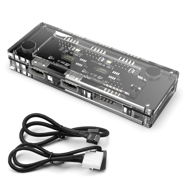 9 Pin USB Expansion to 9 Pin USB 2.0  and Type a USB 2.0 Hub Adapter for Motherboard and PC Case