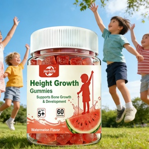 Factory OEM Teenagers & 5+ Kids Children 60 Pieces Capsule Tablet Watermelon Teddy <b>Bear</b> Candy Supplement Height Growth Gummies - Product Image 3