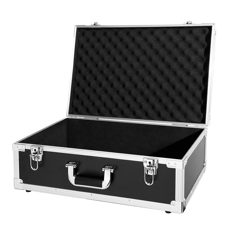 High-end Aluminum Alloy Metal Tool Box Briefcase Flight Case with Foam