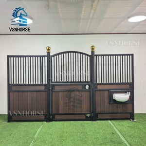 Populaire au Moyen-Orient Stalle préfabriquée durable de cheval de châtaigne Avants stables modulaires en acier galvanisés pour les granges équestres de luxe - Product Image 2