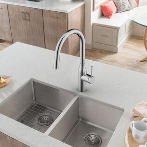 <span class=keywords><strong>KEMEN</strong></span>-Grifo de cocina moderno y contemporáneo montado en cubierta, rociador extraíble monomando, acero inoxidable 304/316, 5 años de garantía - Product Image 4