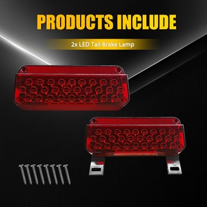 2 feux arrière LED rouges, clignotants, feux de plaque d'immatriculation pour remorque, camion, camping-car - Product Image 6