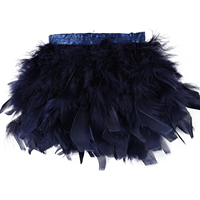 Ruban en tissu teinté, franges en plumes de dinde, garniture pour artisanat DIY adulte, vêtements créatifs, robe, costume, fête, décoration de mariage