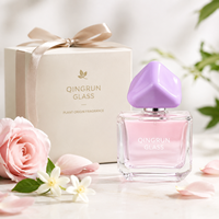 Flacon de parfum en verre à sertir carré et rectangulaire, petit format 30ml 50ml 100ml, avec capuchon triangulaire, pulvérisateur pressurisé – Vente chaude