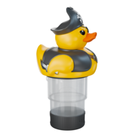 Distributeur flottant de chlore pour piscine en forme de canard en plastique vinyle pour l'entretien et le nettoyage des spas et piscines