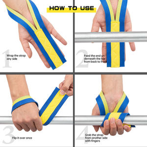 Sangles de poignet de levage lourdes personnalisables unisexe en nylon et coton pour le <span class=keywords><strong>sport</strong></span>, l'exercice d'haltérophilie et le <span class=keywords><strong>sport</strong></span> - Product Image 6