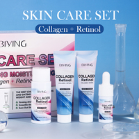 Ensemble de soins de la peau collagène + rétinol raffermissant et rendant la peau plus ferme et plus lisse vente en gros de marque privée OEM ODM MOOYAM ensemble de soins de la peau
