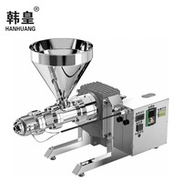 Presse à huile à froid entièrement automatique Hanhuang 3000W haute puissance en acier inoxydable SC50 pour sésame, soja, noix 380V/220V 50Hz 3P+N