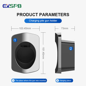 Eu Standaard Elektrische Autokabel Organizer Nieuwe Ev Oplader Houder Voertuig Pistool Hoofd Stopcontact Muur Ev Oplader Type2 Plug Houder Holster - Product Image 3