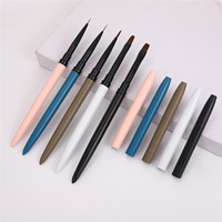 Ensemble de 5 pinceaux à ongles multi-usages de haute qualité avec manche mat durable pour la manucure à domicile et le nail art DIY