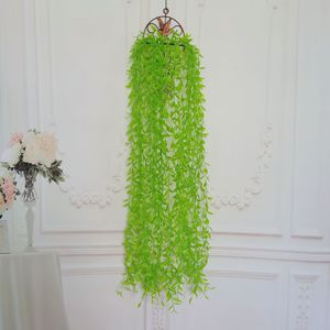 Simulated Weeping Willow Vine 100cm-200cm Artificial Greenery Wall Hanging Home <b>Decor</b> Indoor Outdoor Wedding Props - Product Image 3