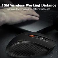Mini souris optique sans fil 24G, 1600DPI, pour joueur, 6 boutons, récepteur USB, accessoires pour ordinateur portable