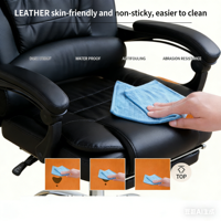 Chaise de bureau de direction BOSS à dossier haut, prix abordable, en cuir PU réglable, ergonomique, avec roulettes, pour mobilier de salle à manger