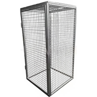 Casier en treillis métallique robuste en acier thermolaqué résistant à la rouille pour usage industriel, grand format, pour la sécurité des bureaux, des immeubles, des appartements et des écoles
