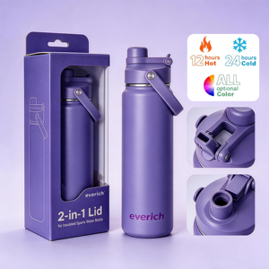 Échantillon Gratuit en Stock – Bouteille <span class=keywords><strong>d</strong></span>'Eau Isotherme en <span class=keywords><strong>Acier</strong></span> Inoxydable Sans BPA à Double Paroi avec Logo Personnalisé, Couvercle à Poignée et <span class=keywords><strong>Paille</strong></span> - Product Image 6