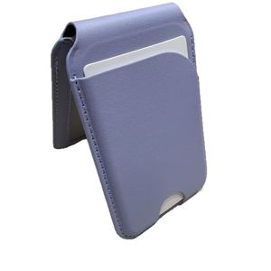 Cartera Magnética de Piel Sintética de Color Sólido para Tarjetas de Crédito y Pasaportes con Localizador AirTag y Carga Inalámbrica - Product Image 3
