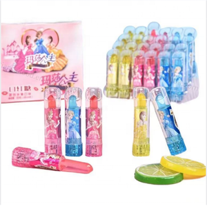 Caja de Dulces con Forma de Lápiz Labial con Sabor a Frutas Mixtas, Temática de Princesa TNCI, Perfecta para Fiestas de Niños, Juego de Imitación, Recuerdo de Fiesta, Golosina - Product Image 3