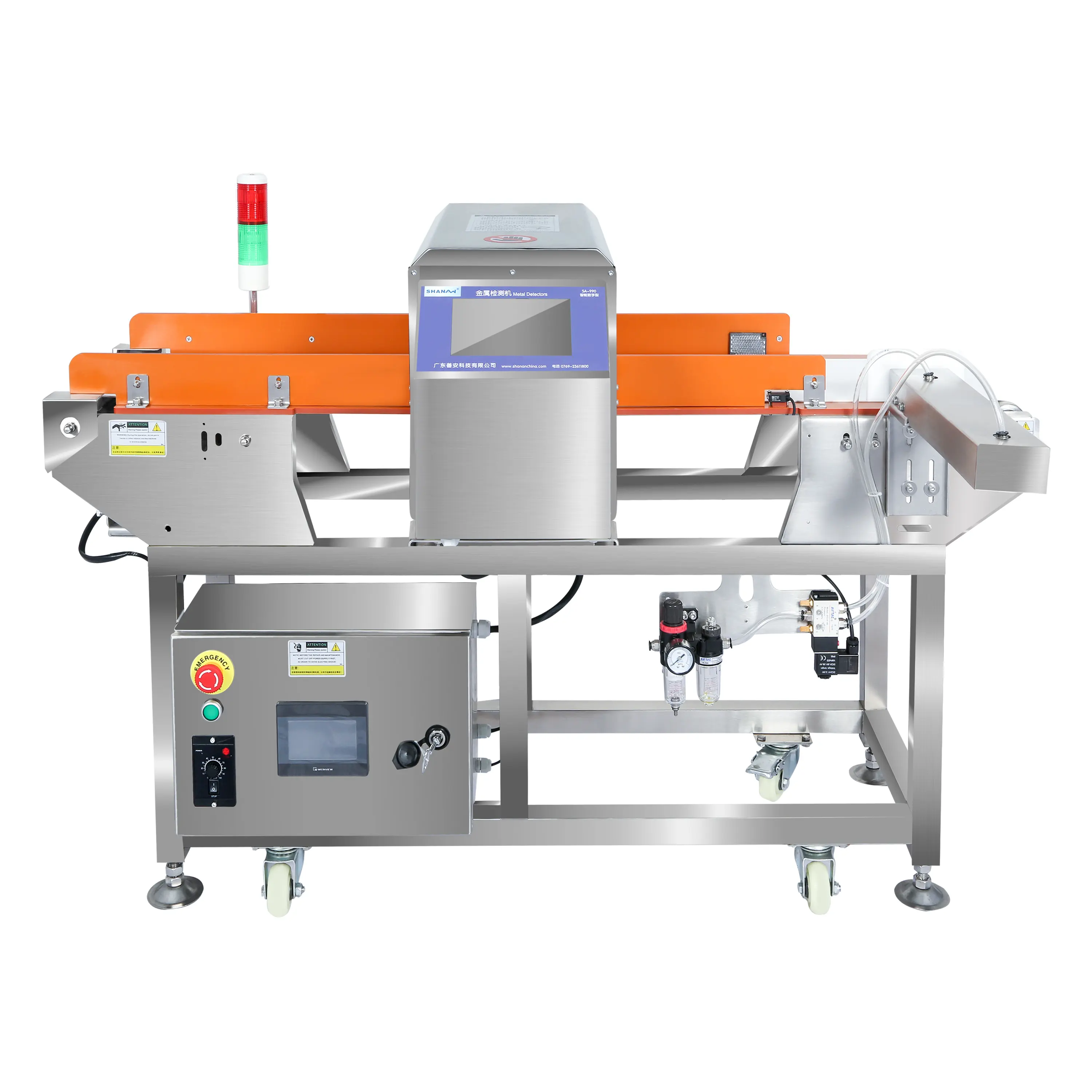 Fabrieksprijs Voedsel Metaaldetector Machine Transportband Metaaldetector Voor Voedingsmiddelenindustrie Metaaldetector Metaal